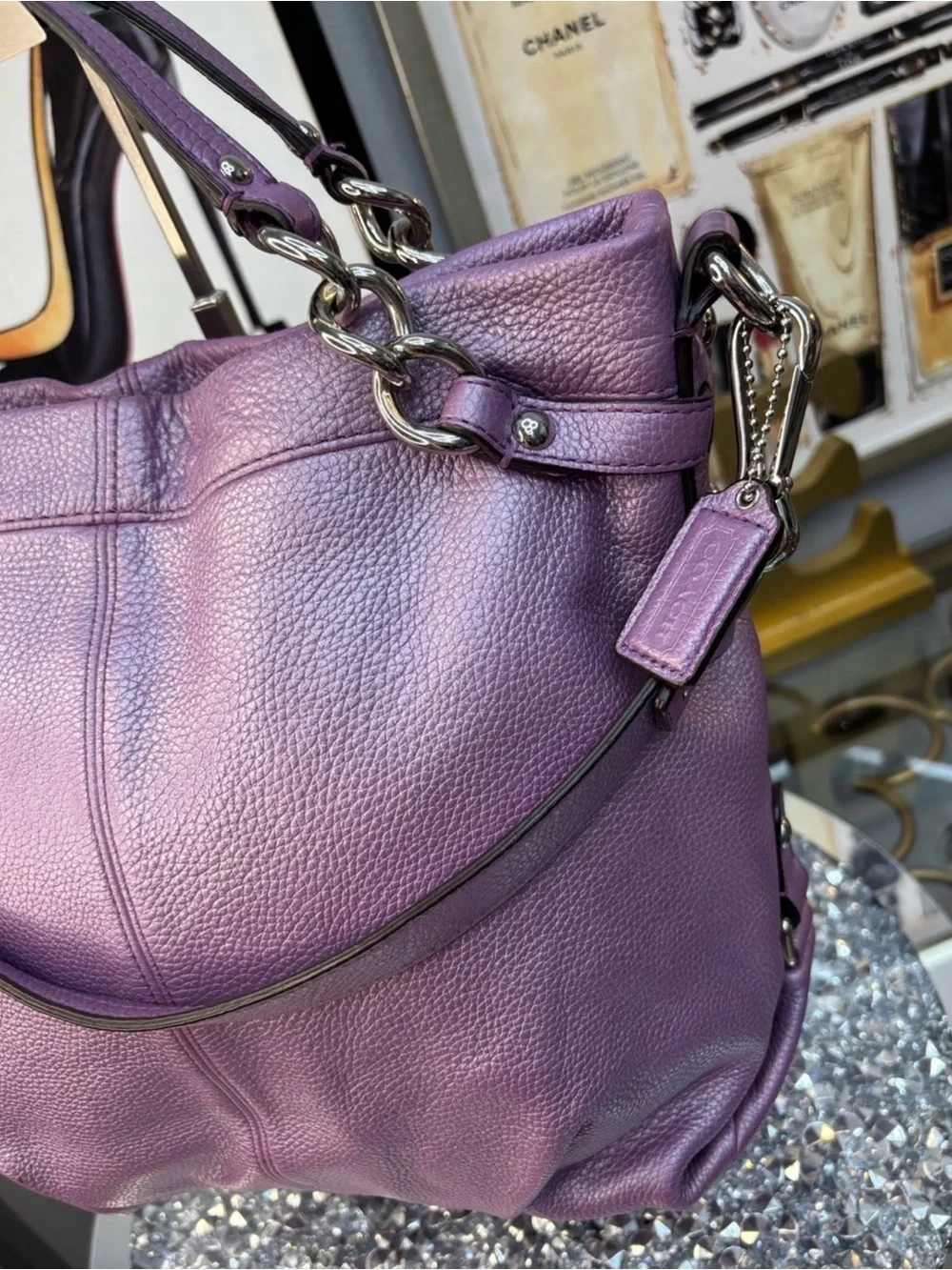 Coach Maddison Sophia Leather SATCHAL Like New